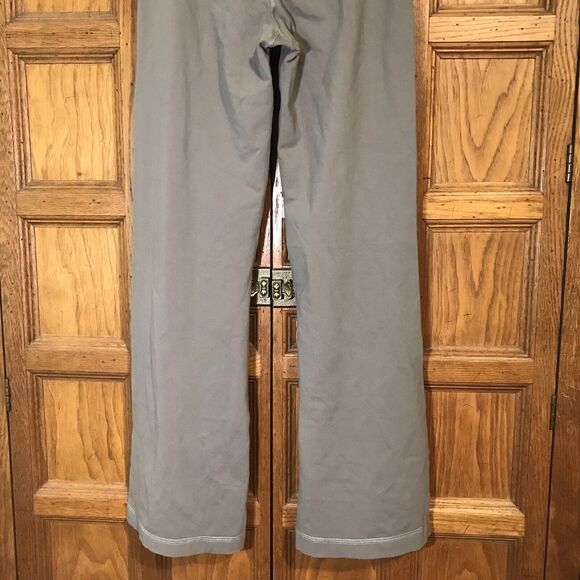Lululemon Activewear Pants Women's 6 Tall Bi-tone Gray Flare Leg Yoga Leggings - Picture 10 of 10